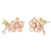14K Cherry Blossom Peridot Earrings PTGE0085