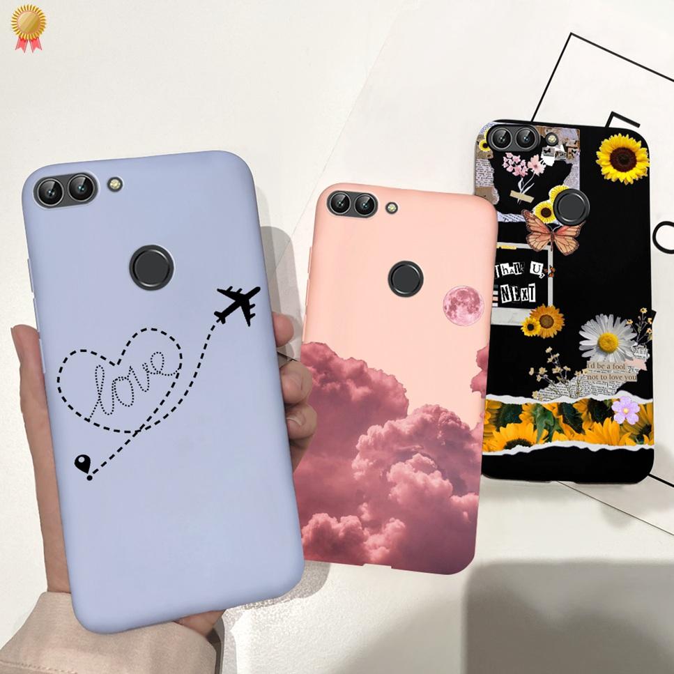 Für Huawei P Smart Hülle Niedliche Blume Schwarz Weiches TPU Silikon Bumper Hülle Für Huawei PSmart P Smart 2017 FIG-LX1 Handyhülle Funda