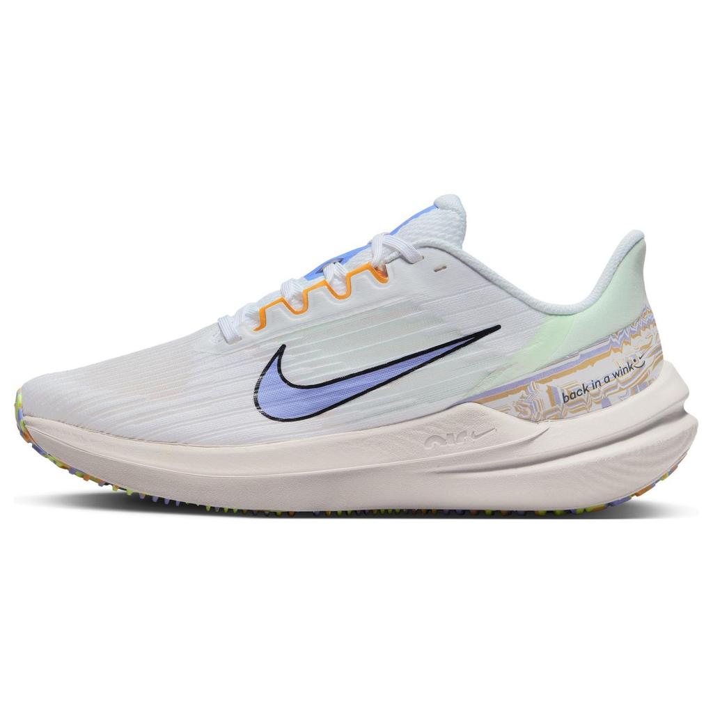 Nike  Air Winflo 9 Premium Back In A Wink Women Sneakers White Barely-Green University-Gold DR8802-100
