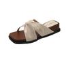 New Flat Shoes Slippers One-line Beach Shoes and Sandals