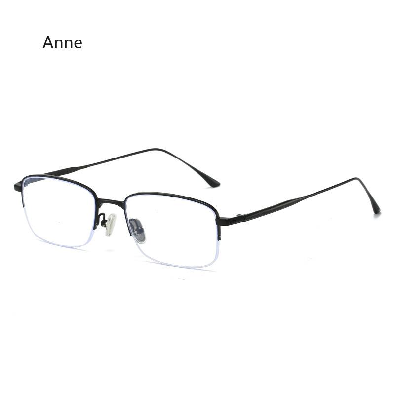 New High Quality Titanium Alloy Gold Square Frame Glasses Anti Blue Light Myopia Glasses For Man And Woman Fashion Glasses