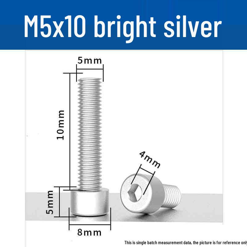 Śruby z łbem walcowym z gniazdem sześciokątnym z anodowanego aluminium M5 - Lekkie, Trwałe, Odporne na zużycie