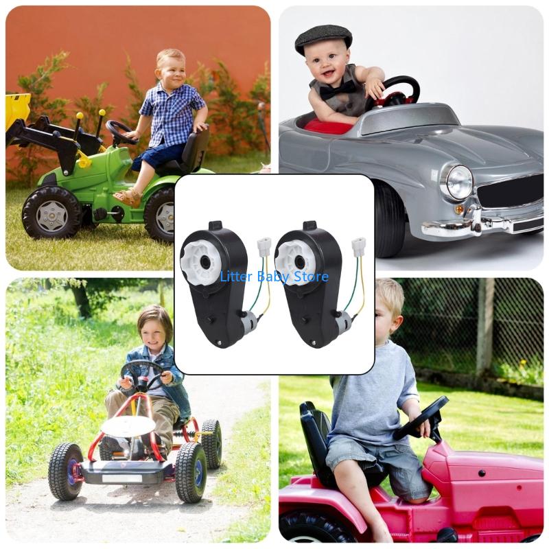 N80C 2Pcs 550Rs Motor Gearboxes Assembly For Kids Toy Vehicle