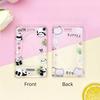 Transparent Card Holder Cartoon Animal Print ID Card Badge Holder Case Kawaii Cartoon Cute Student Bus Card Cover
