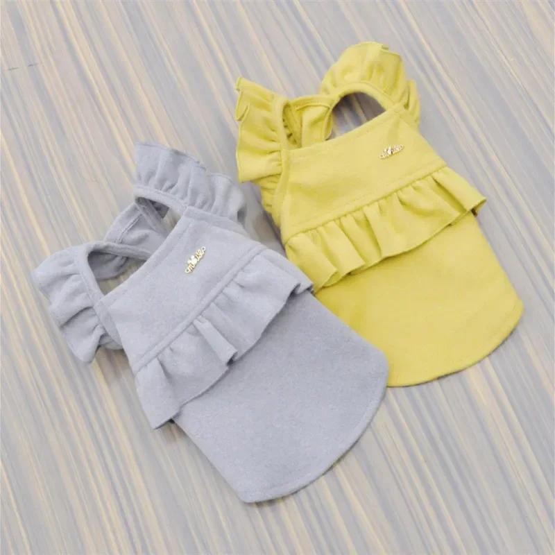 Small Dog Dress Puppy Chihuahua Yorkshire Clothes Pomeranian Poodle Bichon Schnauzer Princess Costume Skirt Winter Pet Clothing