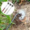 Artifact de dezrădăcinare Instrument de plivit de grădină cu mâner antiderapant Design cu dinți ascuțit Instrument de grădinărit de înaltă rezistență