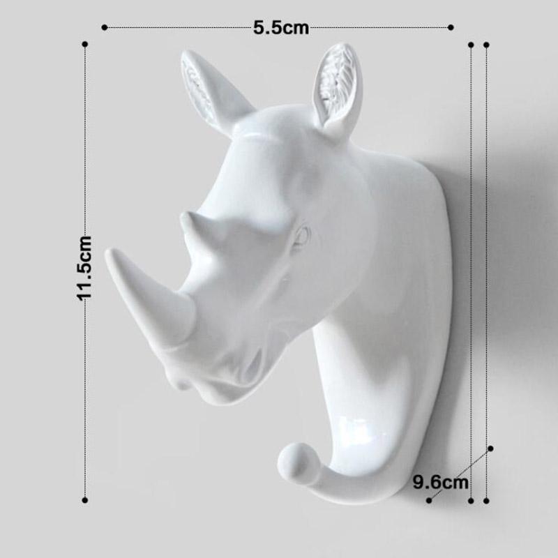 Wall Hanging Hook Vintage Deer Head Animal for Hanging Clothes Hat Scarf Key Deer Horns Hanger Rack Wall Decoration