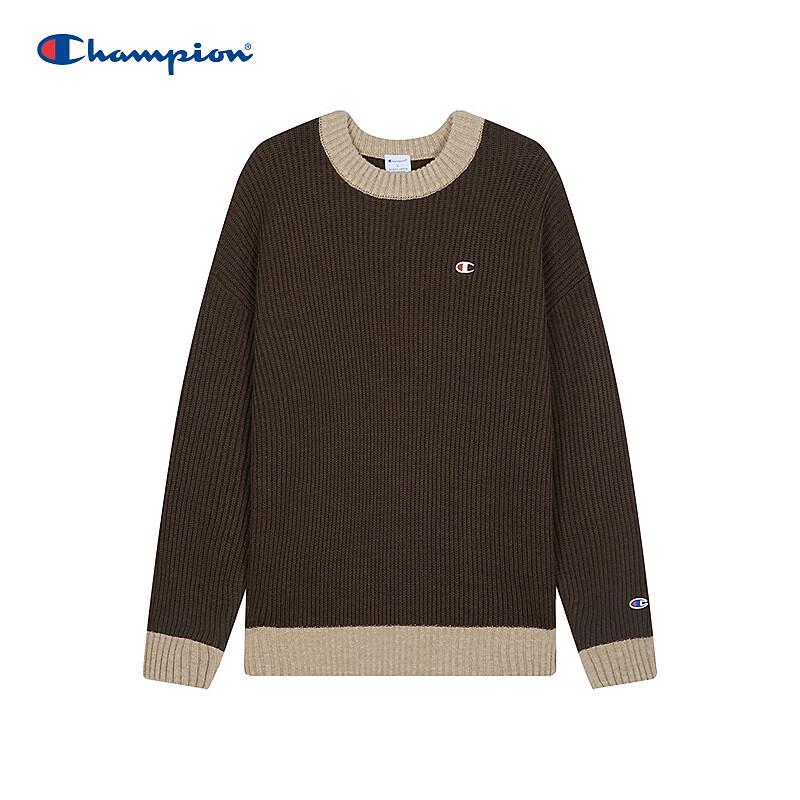 Champion Men s Color Block Crew Neck Knitted Sweater S