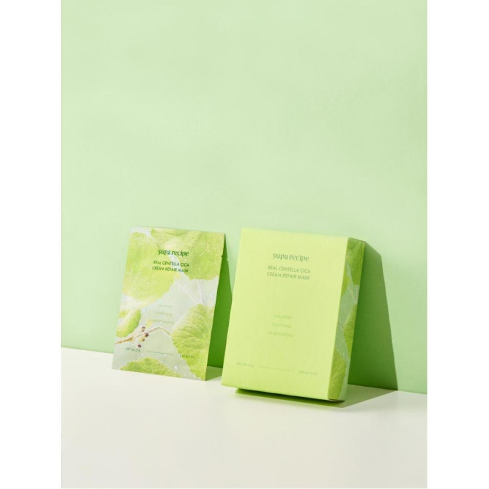 Paparecipe Real Centella Cica Cream Repair Mask  10 Sheets 