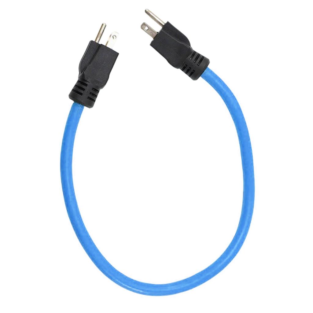 Heavy Duty 3 Prong Male to Male Electrical Power Cable Double Male Extension Cord Replacement for Recreational Vehicles