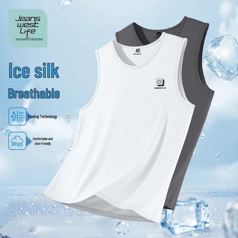 JEANSWEST LIFE Unisex Cool-Feel Sleeveless T-Shirt XL