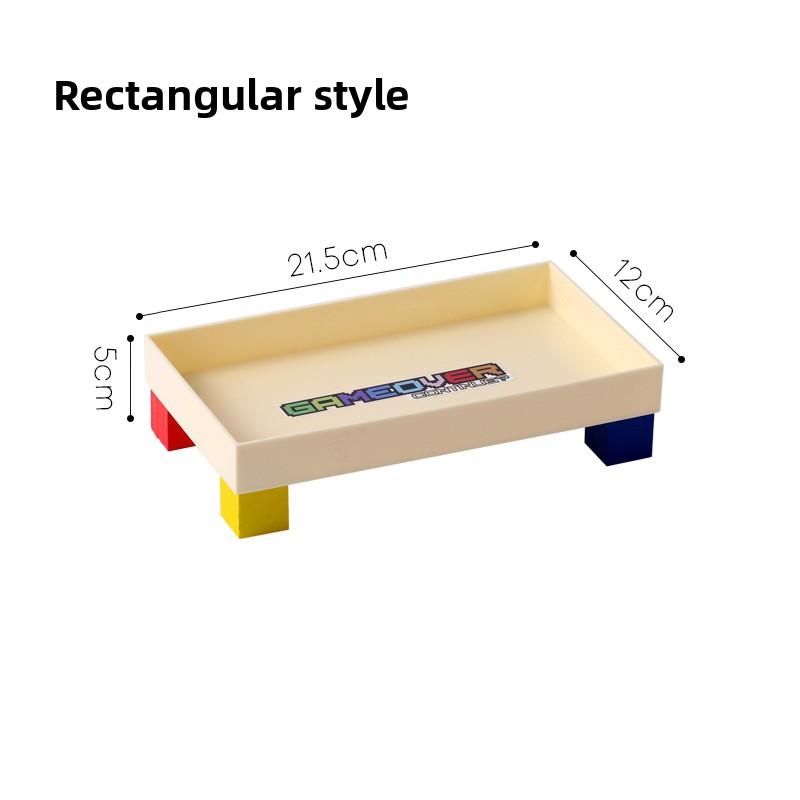 

Milky White Square Storage Box, Desktop Clutter Organizing Box, Tool Storage Box, Entrance Key, Jewelry Plate Rectangle