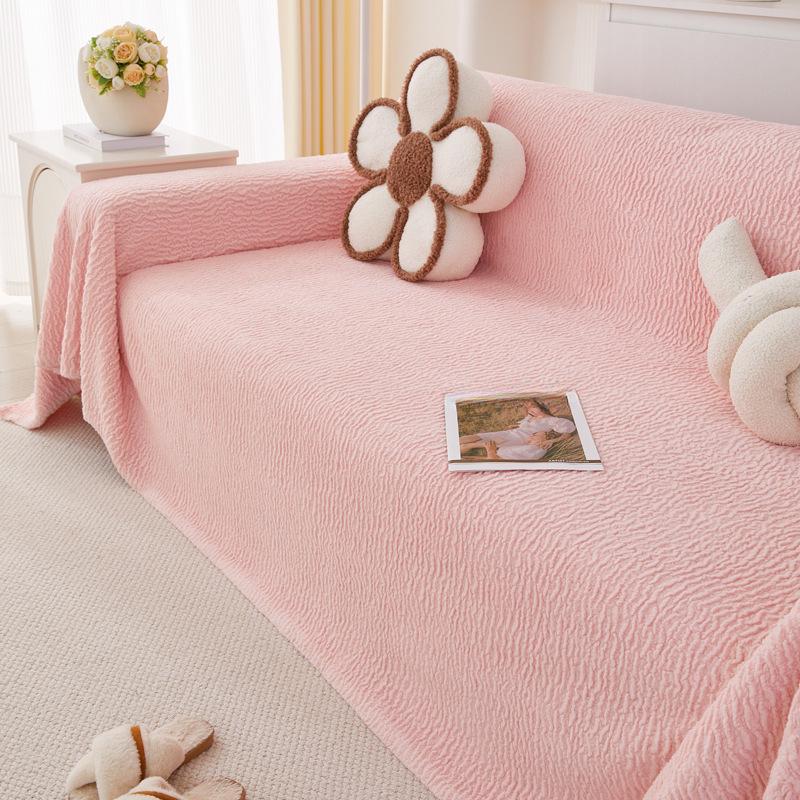 INS Cream Style Multi-Purpose Sofa Cover Cloth Four Seasons Available Sofa Towel Thickening Sofa Cushion Sofa Cover