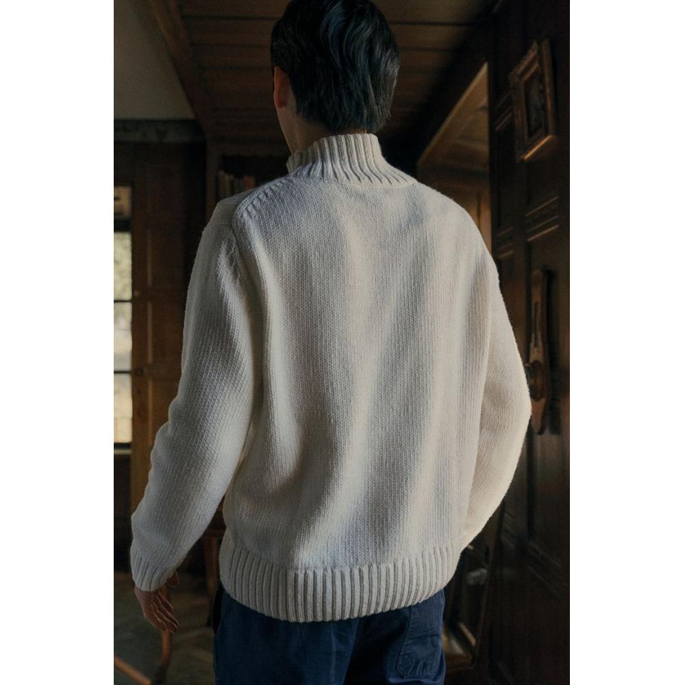 H M Regular Fit Turtleneck Sweater creaM