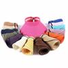 Summer Straw Hat For Women Foldable Wide Large Brim Bowknot Visors Hat Travel Sun Hat Chapeau Femme Beach UV Protection Caps