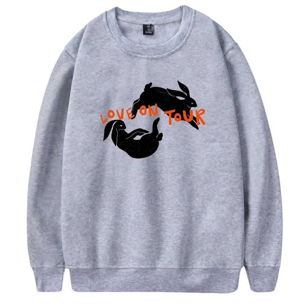 Aşk Tur Atlama merch LongSleeves 2D Kapaksız Tişörtü Kadın/Erkek Komik Giysiler Uzun Kollu Kazak Kapüşonlular Unisex