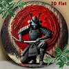 Retro Samurai Metal Tin Sign Waterproof Aluminum Wall Art for Home Cafe Garage Decor