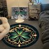 Whimsical Round Halloween Multicolor Rug Mat, Non-Slip Floor Mat for Hallway