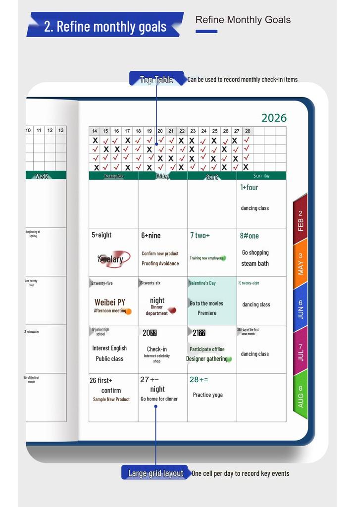 2026 Year of the Horse A5 Business Diary - Customizable Logo Notepad with Buckle