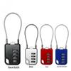 Small Steel Cable Combination Padlock