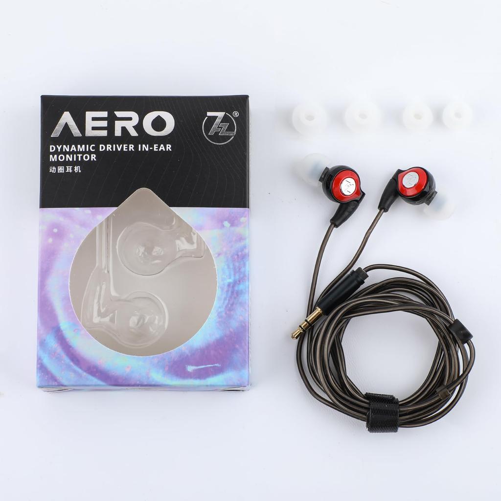 Linsoul 7HZ AERO 1DD Inner Ear Earphones Equipped with Upgraded Dynamic Driver Equipped with Plug Deep Bass Ergonomically Designed Adopts Exclusive