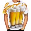 Sommer Heißer Verkauf Kreative Bier Muster 3D Druck Coole Mode Personalisierte Spaß T-shirt