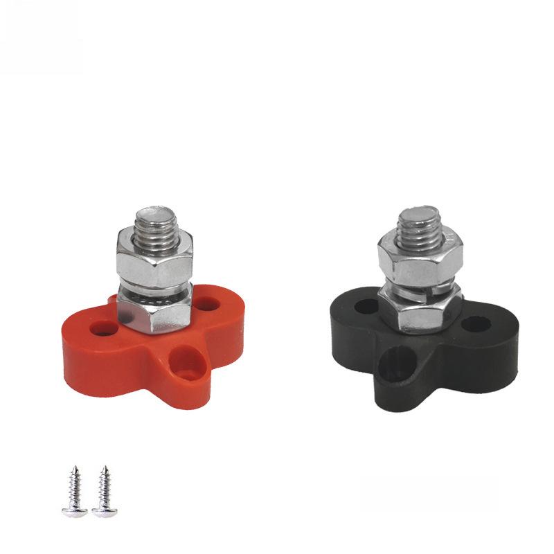 Heavy Duty 12V/24V Battery Terminal Block for Car, RV, Yacht - M6/M8/M10 Stud