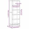 VidaXL Bookcase Black 60x35x170.5 Cm Engineered Wood, Bookshelf, Book Holder, Book Support, Cabinet of 3300850