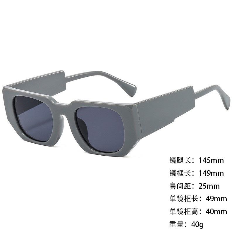 Foreign Trade Sunglasses Wide Legs Big Frame Vgo88 Men'S And Women'S Jelly Color Personalized Uv400 Sunglasses