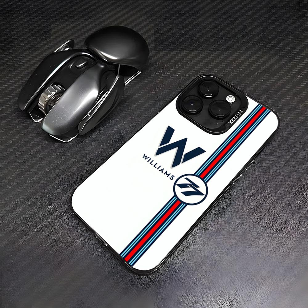 

Racing W-Williams Phone Case For IPhone17 Air 16 15 14 Plus 13 12 11 Pro 7 8 XS Max XR Silver Black Bumper Case iPhone 12 Pro