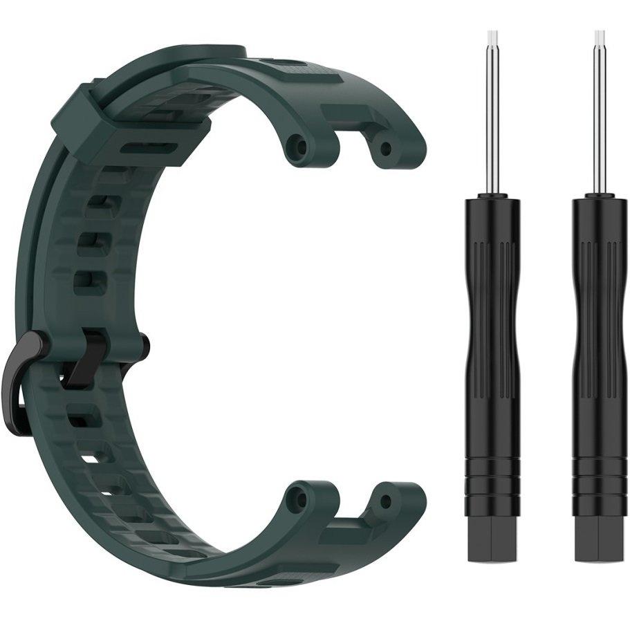 Silicone Strap for Amazfit T-Rex/T-Rex PRO, Dark Green