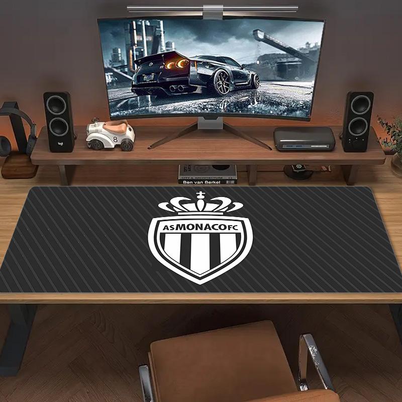 AS Monaco FC2 Print Cushion Non-slip Laptop Tablet Big Mousepad XXL Mat Mini PC Playmat With Lock edge