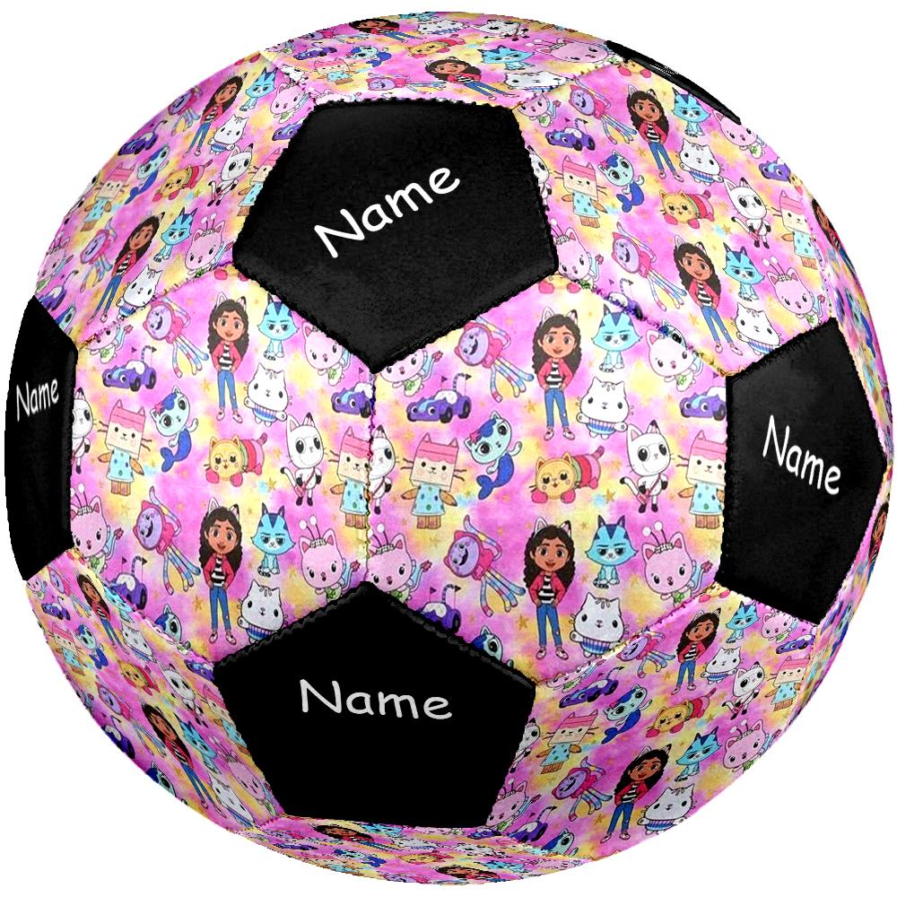 Ballon de Football Taille 5 Personnalisé Nom Gabby's Dollhouse, Convient aux Matchs Intérieurs et Extérieurs, un Cadeau Convient à Tous.