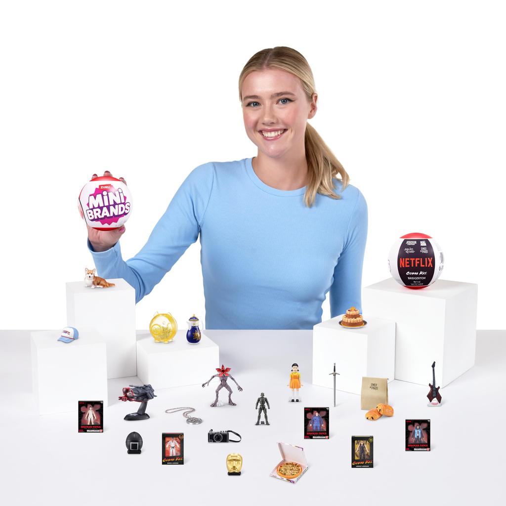 ZURU Mini Branded Netflix Capsule, Surprise Toy with Collectible Minis, Blind Packaging, Iconic Minis Themed to the Show (2 Capsules).