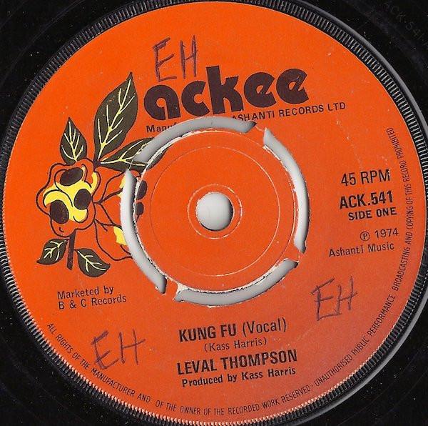 7inch Record LINVAL THOMPSON  Kung Fu ACK541 Ackee 1974 UK Reggae Ska  Dub Used