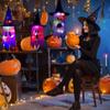 Halloween Ghost Light String Decoration Outdoor/Indoor LED Glowing Witch Hat Halloween Party Yard Tree Garden Decoration Halloween Witch Hat