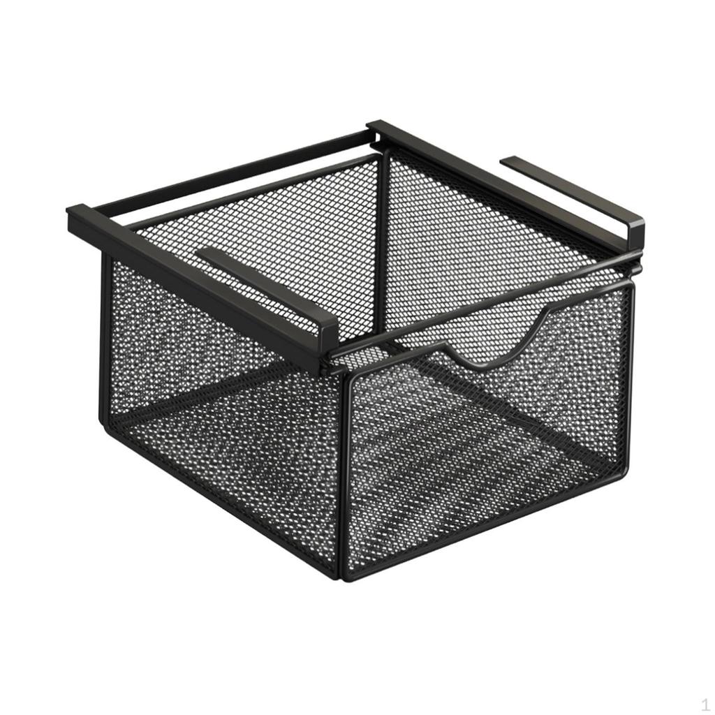 Hengende Utrekkbar Skuffkurv Glidende under Hylle Kaffeputeholder Flerbruks Skap