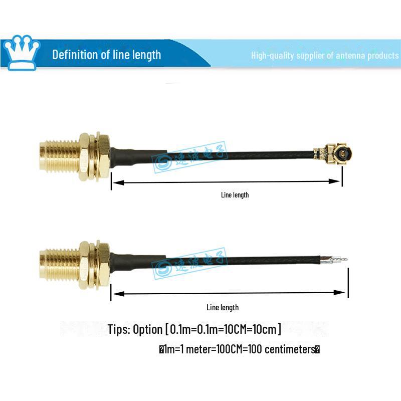 1. Gen IPEX zu SMA Buchse RF Koaxial-Adapterkabel (RG1.13)