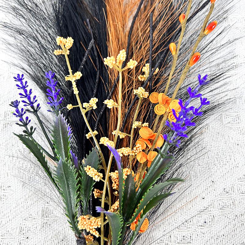 1 Stück Festivals Einzelzweig Halloween Dekoration Zweige Kunstblume Ornament Kürbis Garten