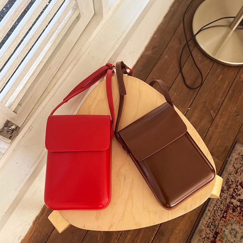Niche 2025 Stylish Retro Crossbody Phone Bag - Unisex Japanese & Korean Textured Design