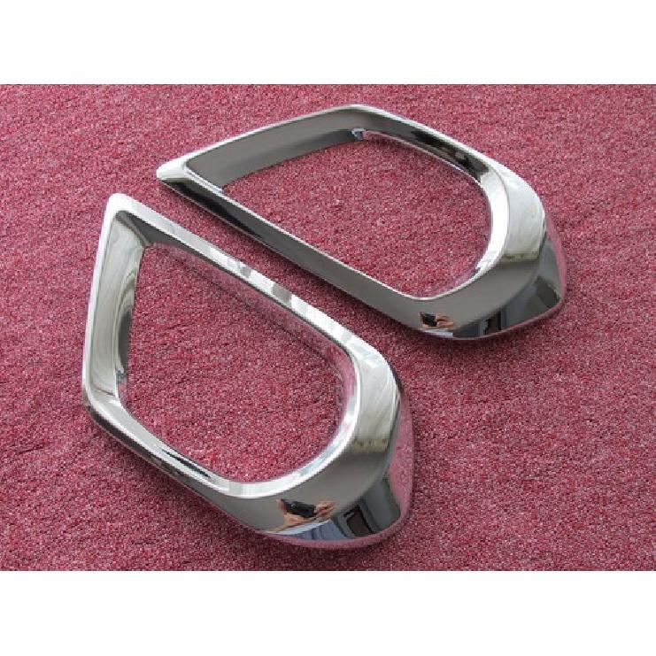 For Subaru Forester SJ 2014-2016 Chrome Front Fog Light Cover Surrounds