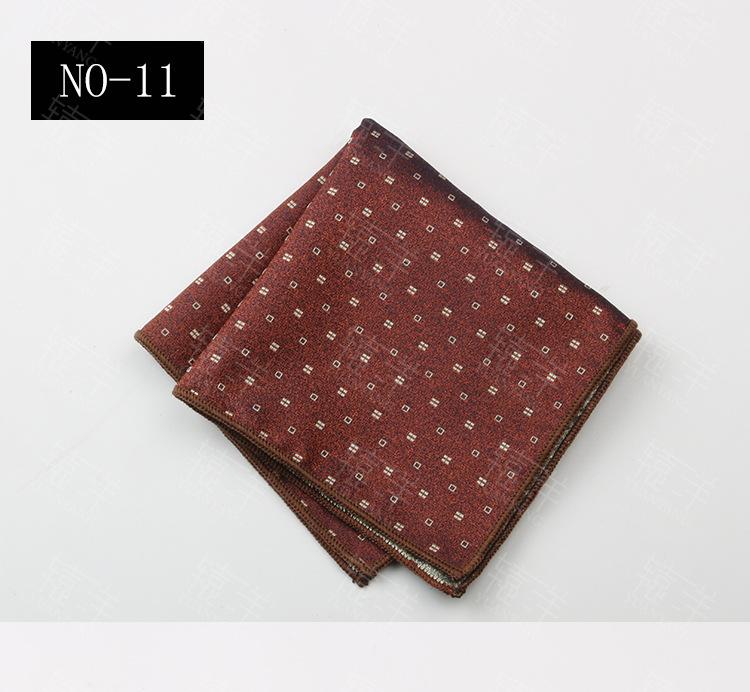 2024 Dress Business Wedding Suit Pocket Small Silk Square Towel Striped Breast Towel Handkerchief Banquet Gift Box