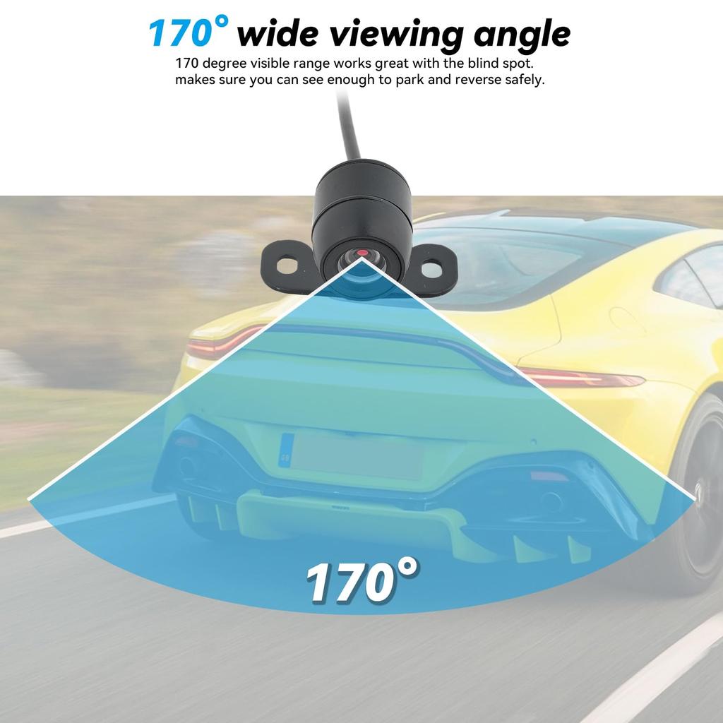 Rückfahrkamera, Rückkamera, Ultrakompakter CCD-Sensor, IP67 Hohe Wasserdichtigkeit und Staubdichtigkeit, Nacht