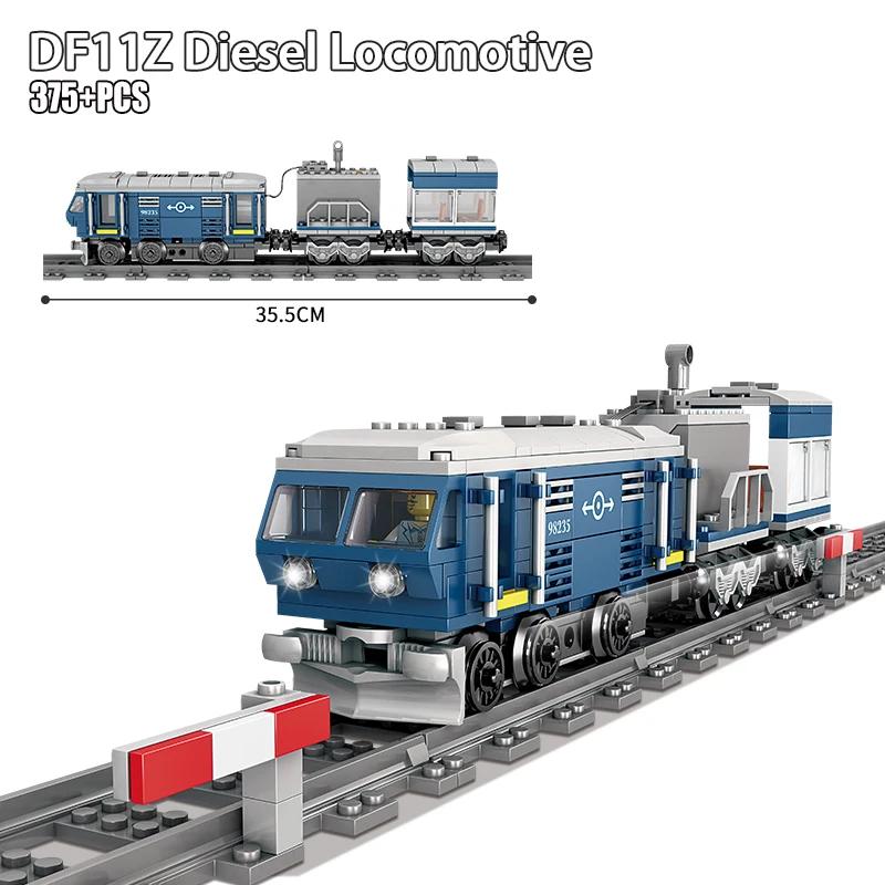 Technical City High-speed Rail Train with Tracks Building Block 78cm High-tech Vehicle Toy-RunIdeal for Boys Gift Happy Time