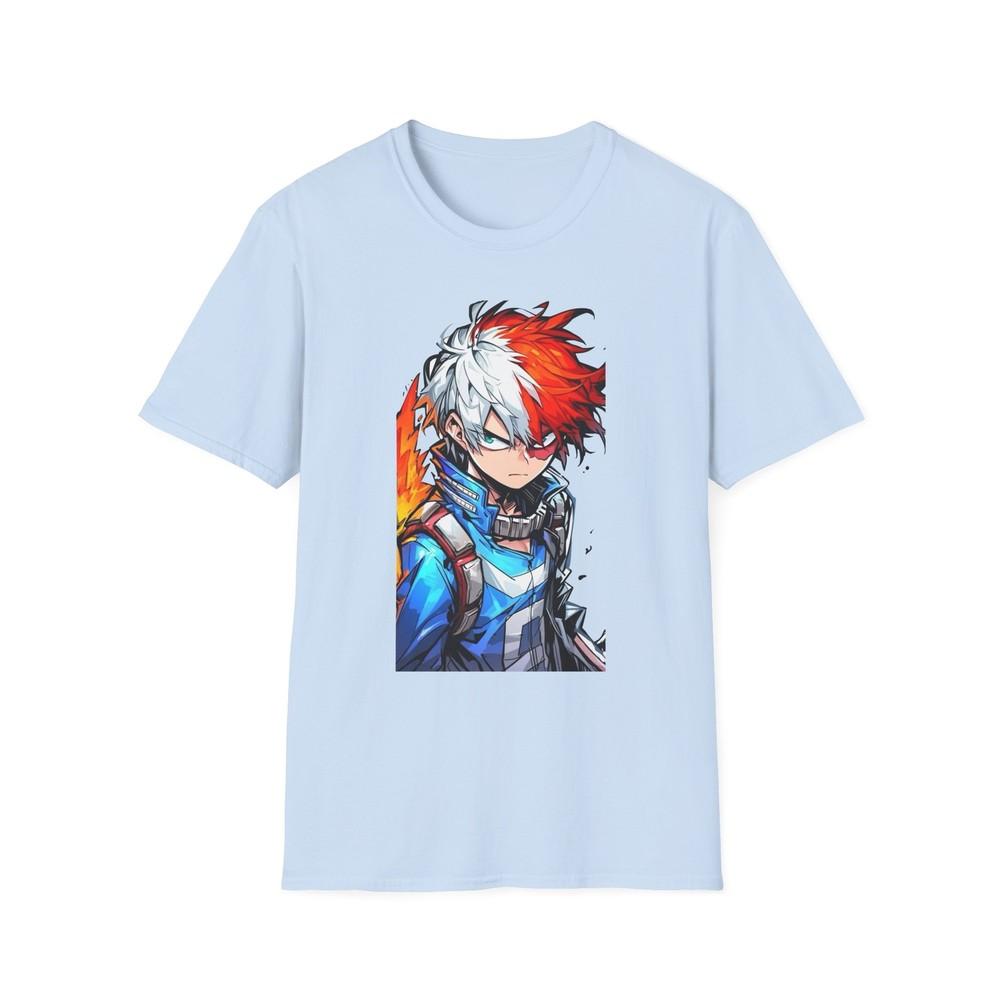 Unisex Jl Anime TShirt Softstyle My Hero Academia Shoto Todoroki