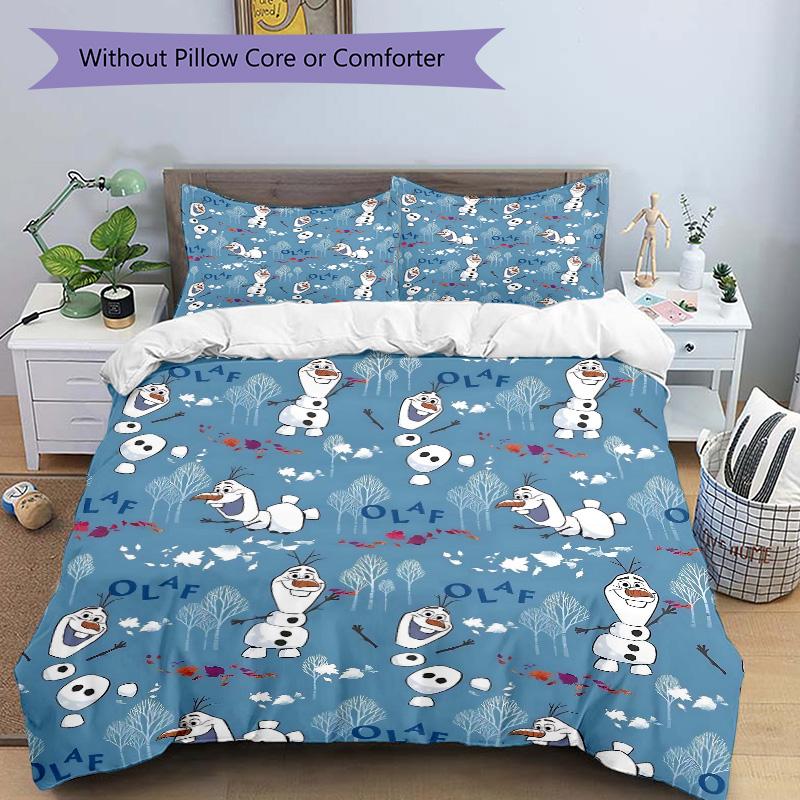 Frosty Friends Print 3Pcs Bedding Setduvet Cover With 2 Bedropillowcase Home Birthday Gift