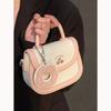 New Bag Cute Junior High School Saddle Bag Biscuits Beige Portable Shoulder Messenger Bag Female Spring