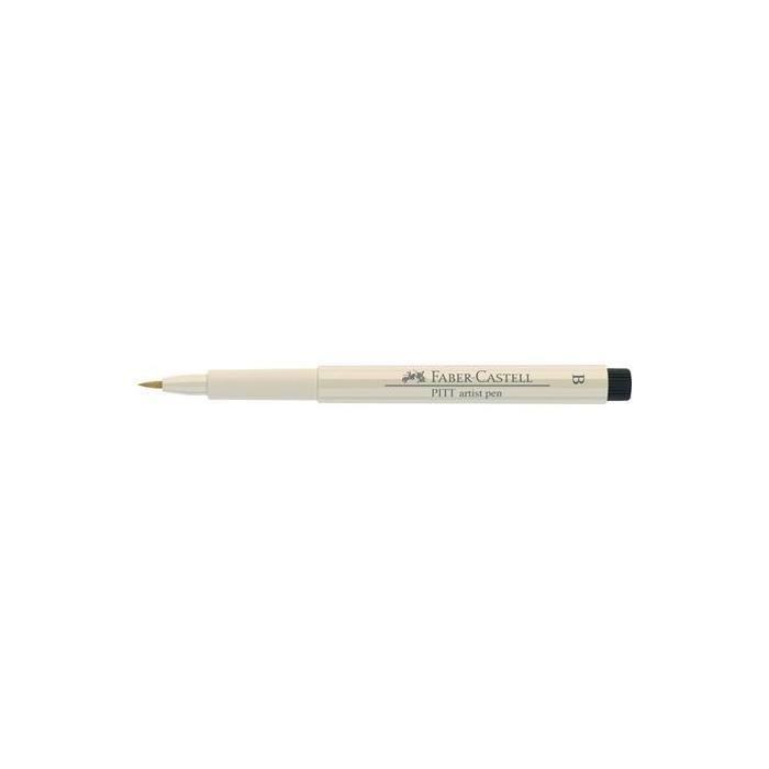 Feutres Pitt Artist Pen Brush - Faber-Castell - Lot De 10 - Gris Chaud - Pointe Pinceau - Pour Artistes