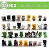 36-piece set of game-themed miniature figurine cake decorations for birthday parties Children's toys and gifts