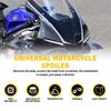 1Pair Motorcycle Side Winglets Air Deflector Wing Kit Spoiler Gloss Carbon Fiber
